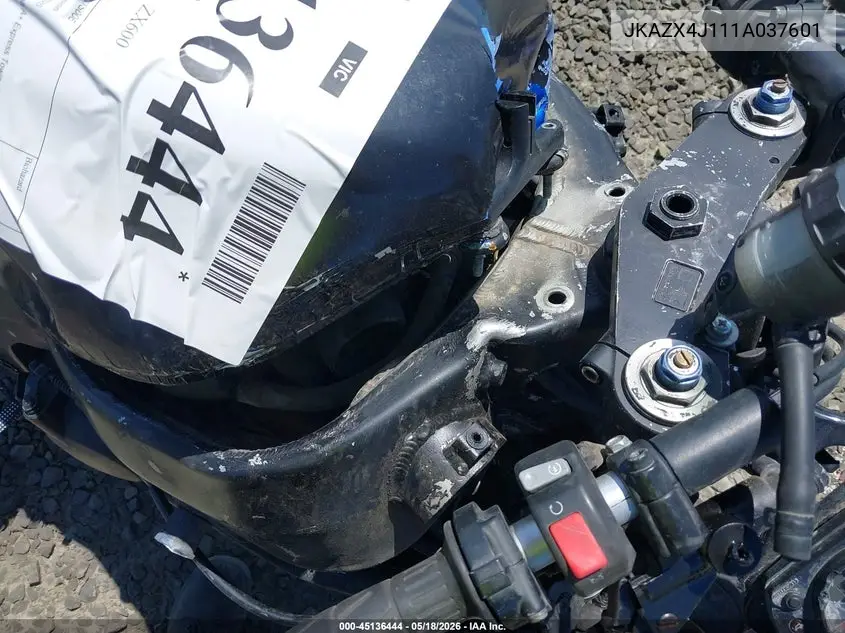 2001 Kawasaki Zx600 J1 VIN: JKAZX4J111A037601 Lot: 45136444