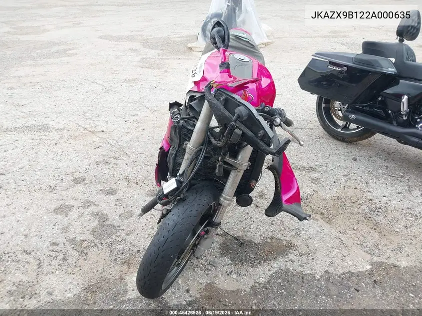 2002 Kawasaki Zx1200 B VIN: JKAZX9B122A000635 Lot: 45426526