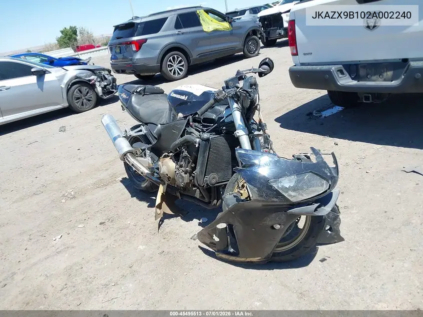 2002 Kawasaki Zx1200 B VIN: JKAZX9B102A002240 Lot: 45495513