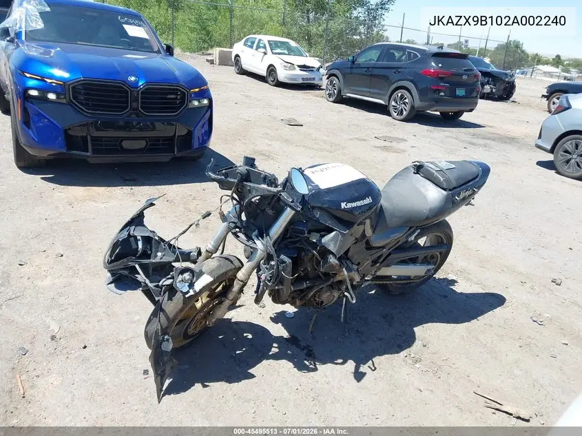 2002 Kawasaki Zx1200 B VIN: JKAZX9B102A002240 Lot: 45495513