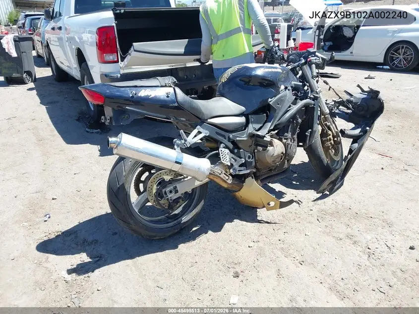 2002 Kawasaki Zx1200 B VIN: JKAZX9B102A002240 Lot: 45495513