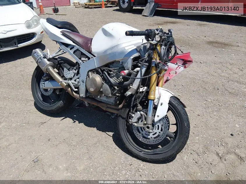 2003 Kawasaki Zx636 B1 VIN: JKBZXJB193A013140 Lot: 45664941