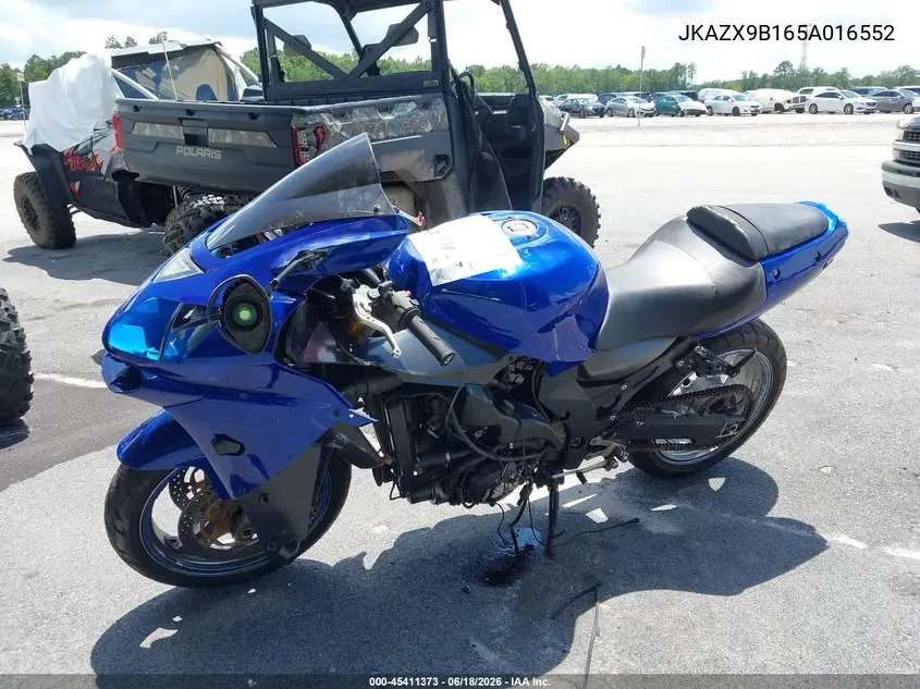 2005 Kawasaki Zx1200 B VIN: JKAZX9B165A016552 Lot: 45411373