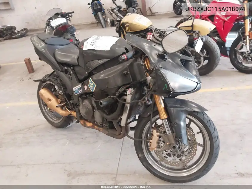 2005 Kawasaki Zx636 C1 VIN: JKBZXJC115A018074 Lot: 45493816