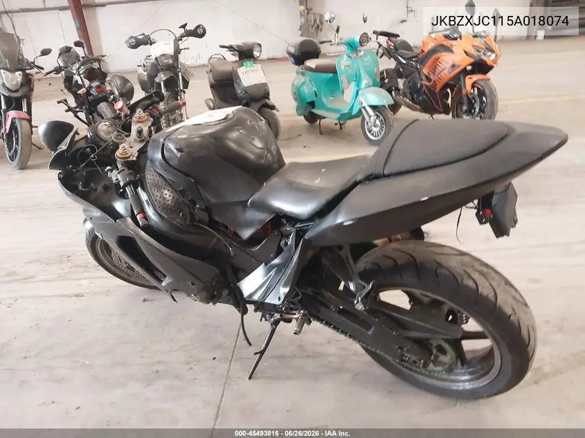 2005 Kawasaki Zx636 C1 VIN: JKBZXJC115A018074 Lot: 45493816