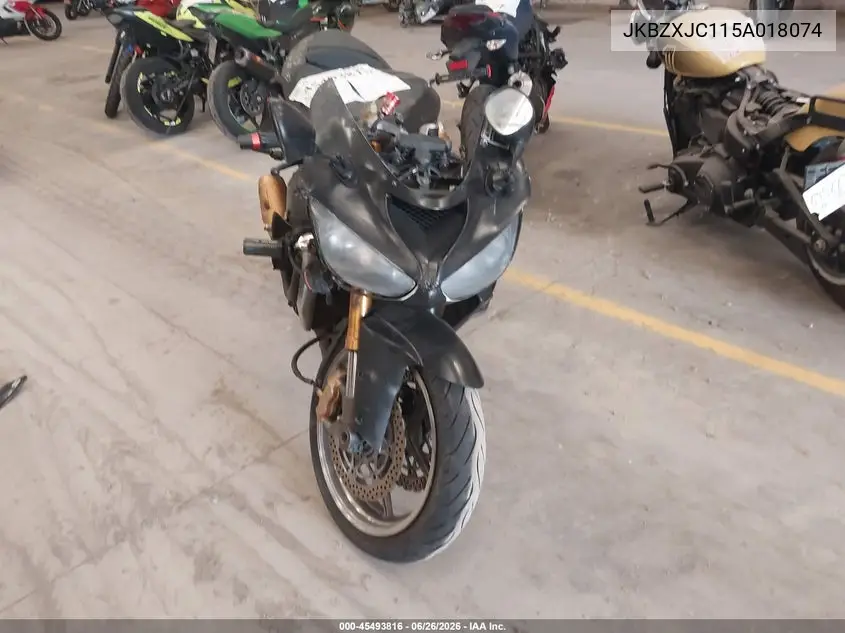 2005 Kawasaki Zx636 C1 VIN: JKBZXJC115A018074 Lot: 45493816