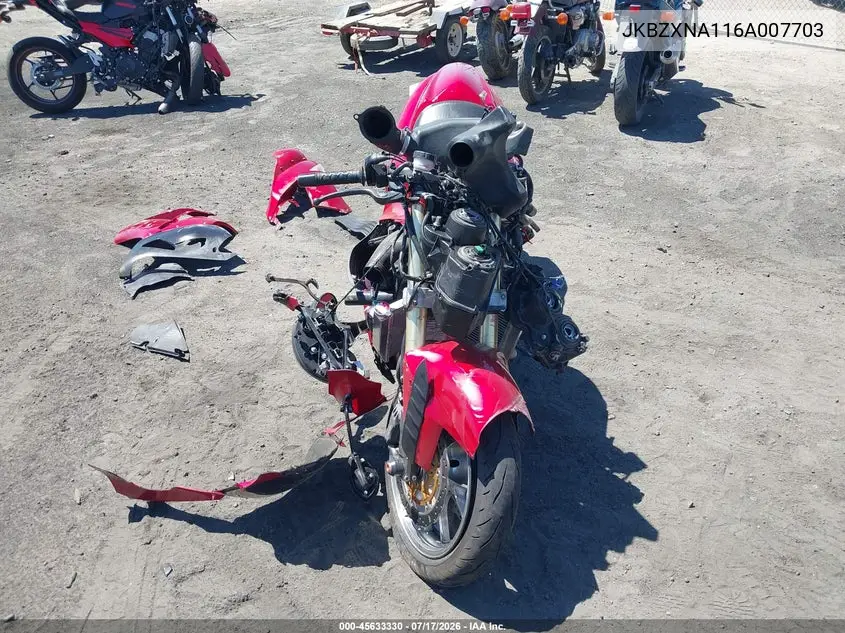 2006 Kawasaki Zx1400 A VIN: JKBZXNA116A007703 Lot: 45633330