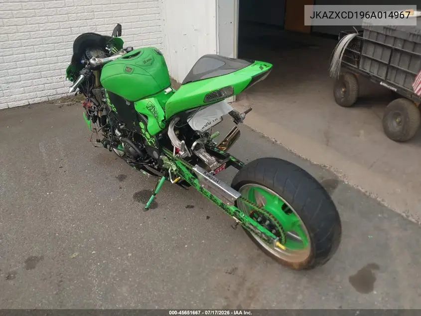 2006 Kawasaki Zx1000 D6F VIN: JKAZXCD196A014967 Lot: 45651667