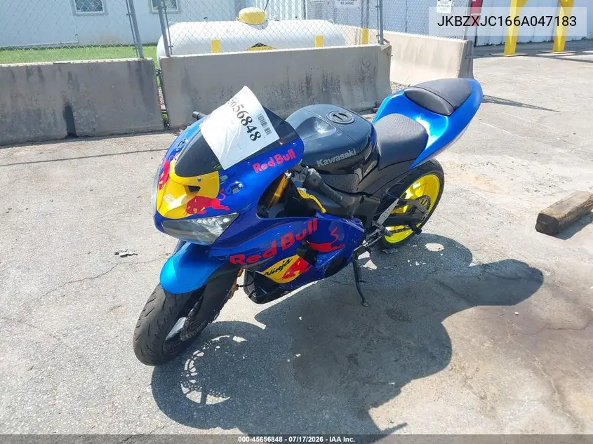 2006 Kawasaki Zx636 C1 VIN: JKBZXJC166A047183 Lot: 45656848