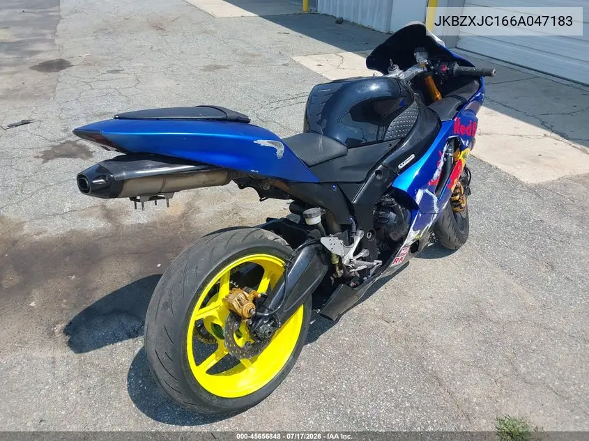 2006 Kawasaki Zx636 C1 VIN: JKBZXJC166A047183 Lot: 45656848