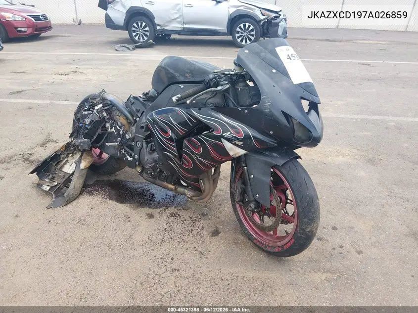 2007 Kawasaki Zx1000 D VIN: JKAZXCD197A026859 Lot: 45321398
