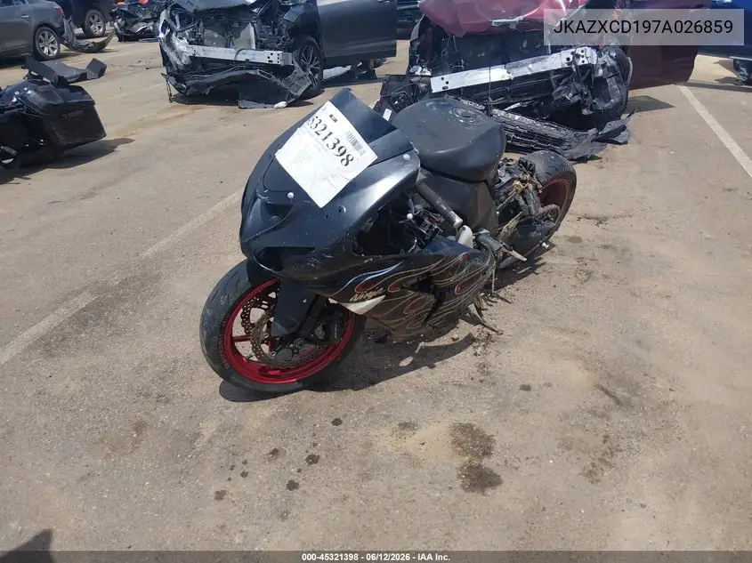 2007 Kawasaki Zx1000 D VIN: JKAZXCD197A026859 Lot: 45321398