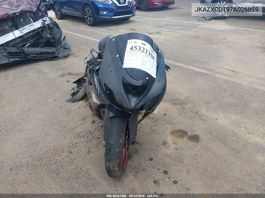 2007 Kawasaki Zx1000 D VIN: JKAZXCD197A026859 Lot: 45321398