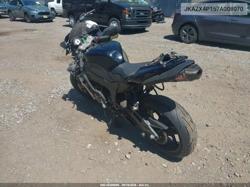 2007 Kawasaki Zx600 P VIN: JKAZX4P157A008070 Lot: 45398895