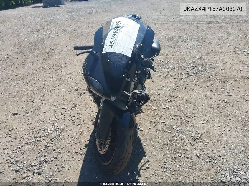 2007 Kawasaki Zx600 P VIN: JKAZX4P157A008070 Lot: 45398895