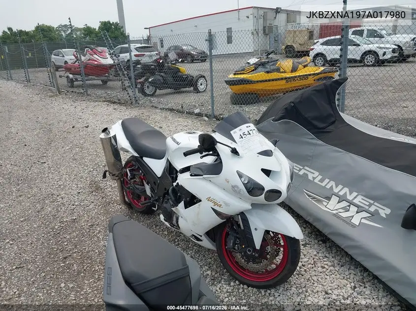 2007 Kawasaki Zx1400 A VIN: JKBZXNA197A017980 Lot: 45477698