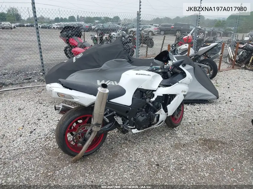 2007 Kawasaki Zx1400 A VIN: JKBZXNA197A017980 Lot: 45477698