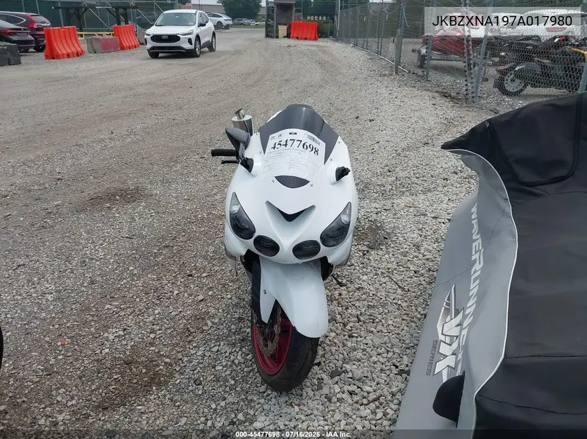 2007 Kawasaki Zx1400 A VIN: JKBZXNA197A017980 Lot: 45477698