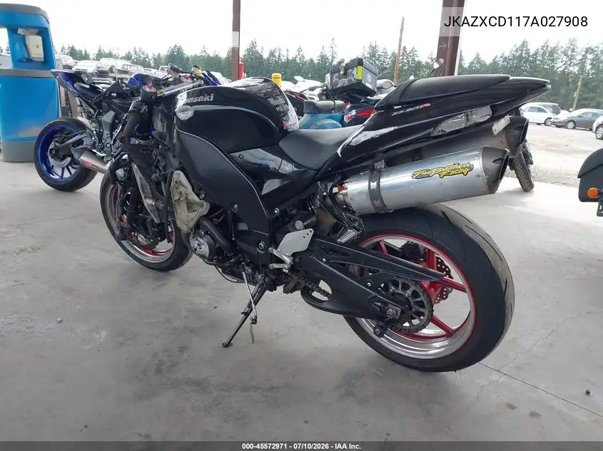 2007 Kawasaki Zx1000 D VIN: JKAZXCD117A027908 Lot: 45572971