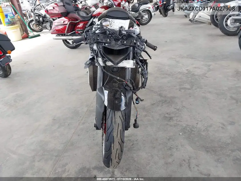 2007 Kawasaki Zx1000 D VIN: JKAZXCD117A027908 Lot: 45572971