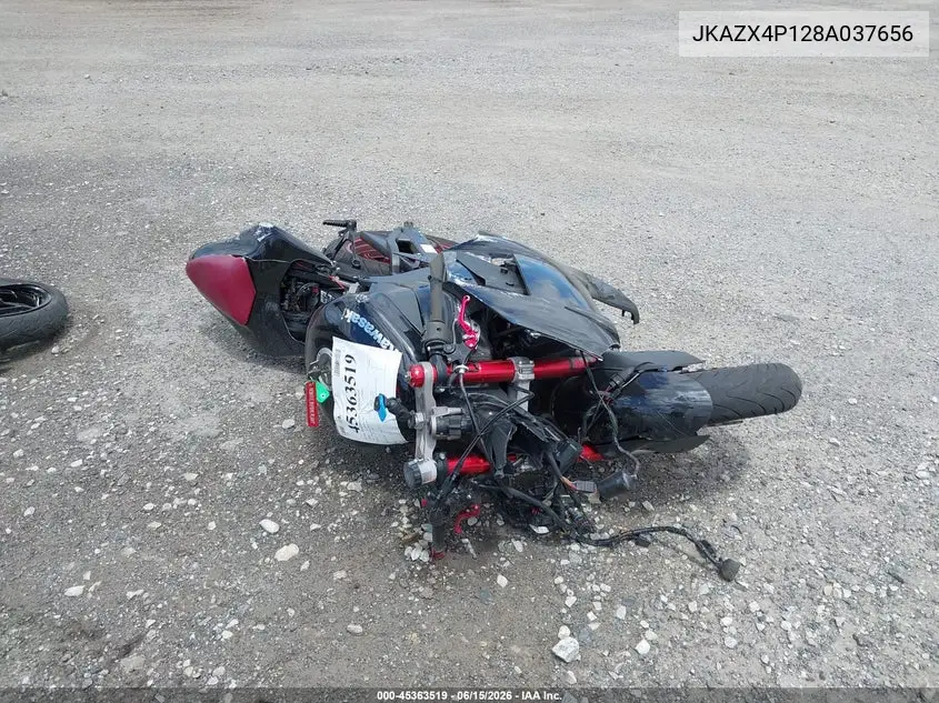 2008 Kawasaki Zx600 P VIN: JKAZX4P128A037656 Lot: 45363519