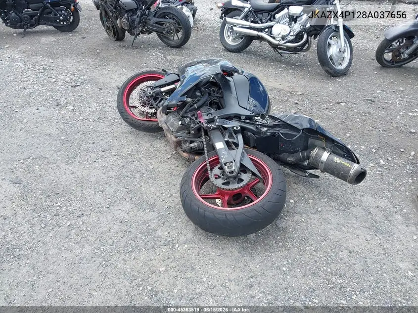 2008 Kawasaki Zx600 P VIN: JKAZX4P128A037656 Lot: 45363519