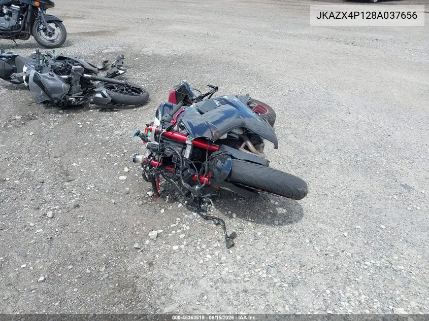 2008 Kawasaki Zx600 P VIN: JKAZX4P128A037656 Lot: 45363519