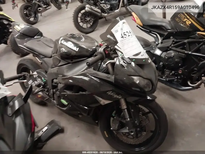 2009 Kawasaki Zx600 R VIN: JKAZX4R159A010496 Lot: 45251620