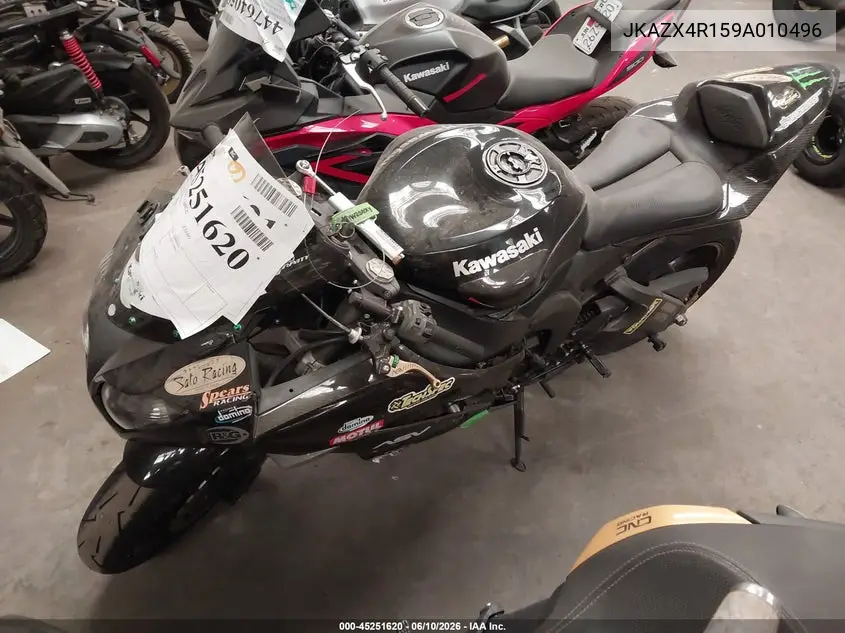 2009 Kawasaki Zx600 R VIN: JKAZX4R159A010496 Lot: 45251620