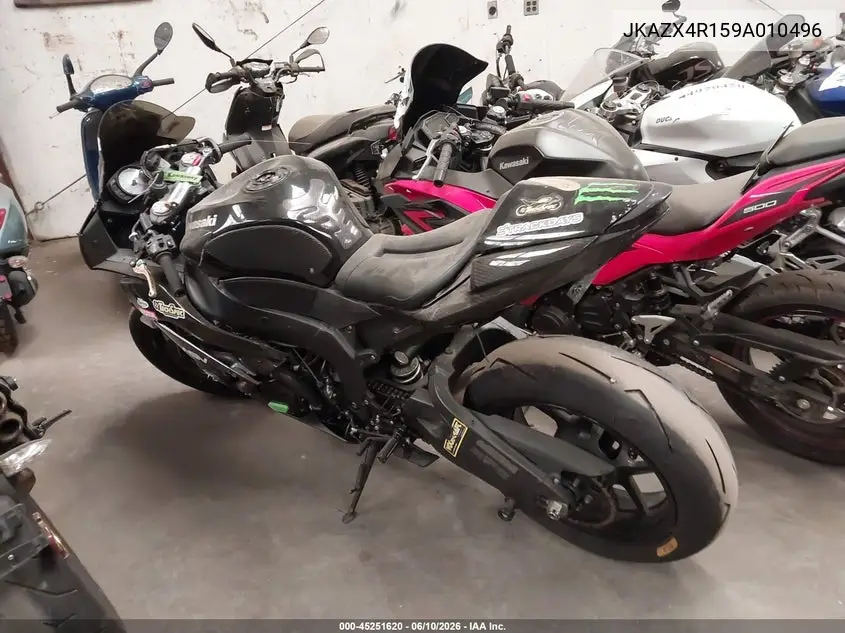 2009 Kawasaki Zx600 R VIN: JKAZX4R159A010496 Lot: 45251620