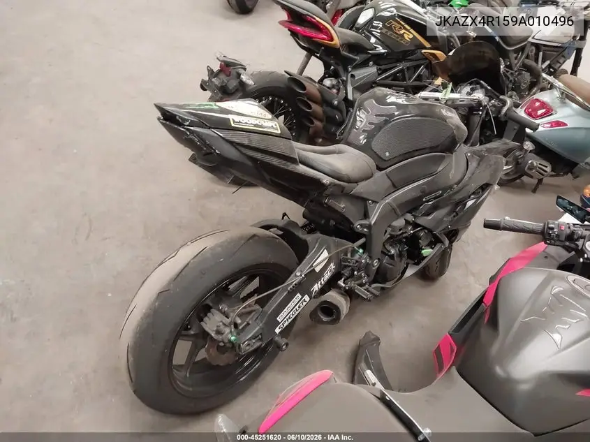 2009 Kawasaki Zx600 R VIN: JKAZX4R159A010496 Lot: 45251620