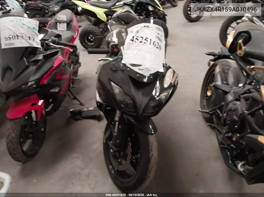 2009 Kawasaki Zx600 R VIN: JKAZX4R159A010496 Lot: 45251620