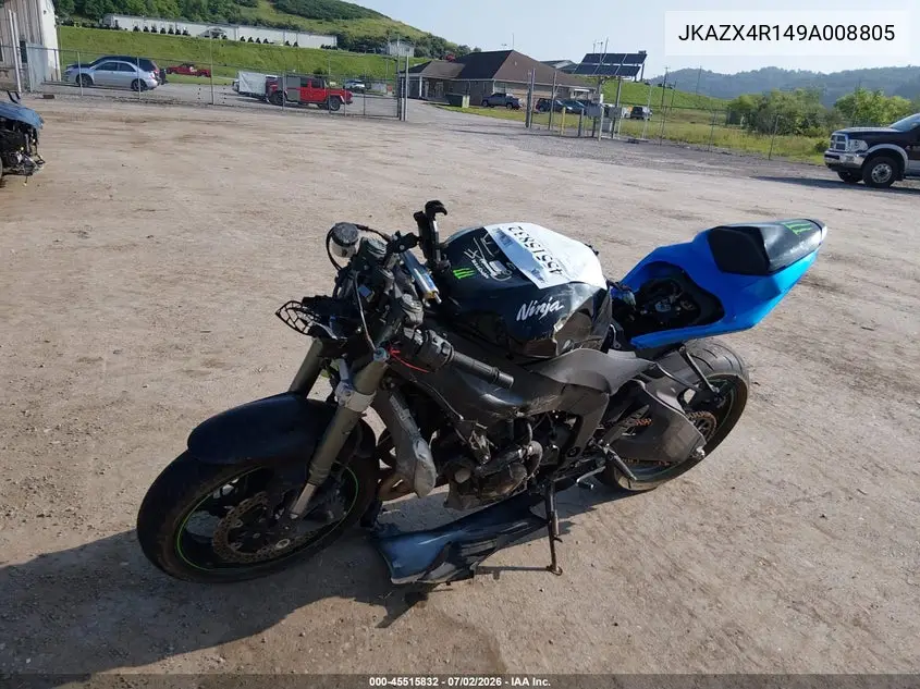 2009 Kawasaki Zx600 R VIN: JKAZX4R149A008805 Lot: 45515832