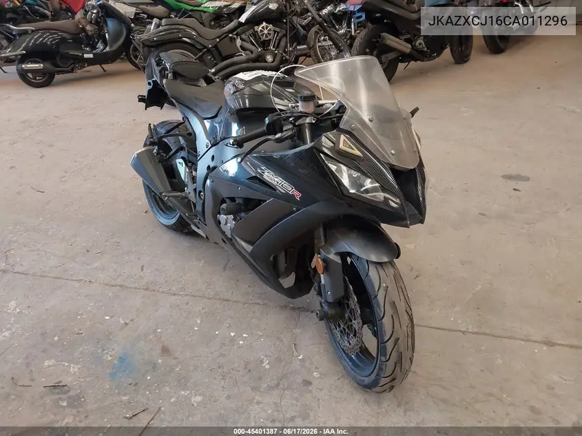2012 Kawasaki Zx1000 J VIN: JKAZXCJ16CA011296 Lot: 45401387