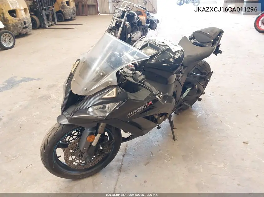 2012 Kawasaki Zx1000 J VIN: JKAZXCJ16CA011296 Lot: 45401387