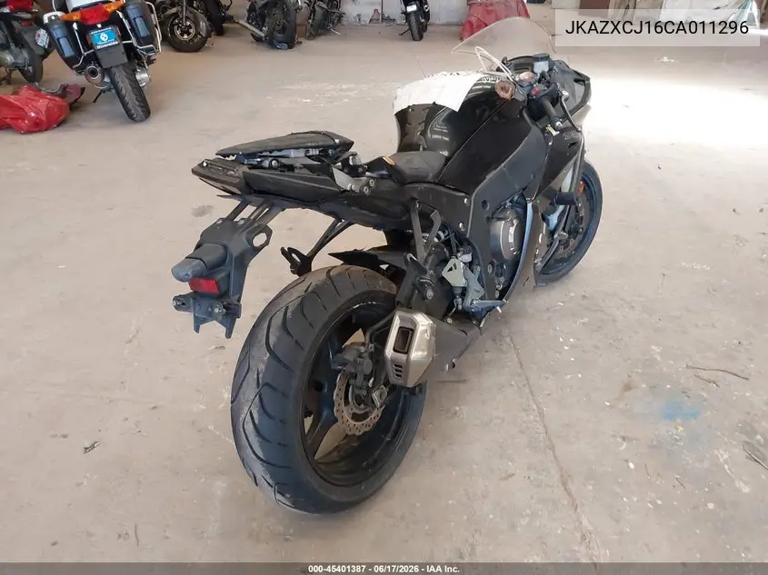 2012 Kawasaki Zx1000 J VIN: JKAZXCJ16CA011296 Lot: 45401387