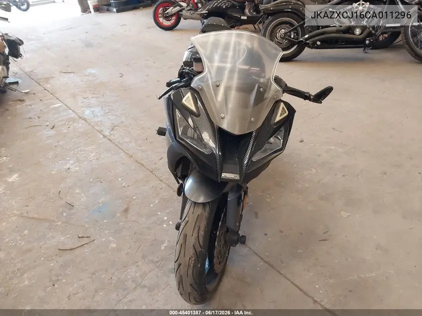 2012 Kawasaki Zx1000 J VIN: JKAZXCJ16CA011296 Lot: 45401387
