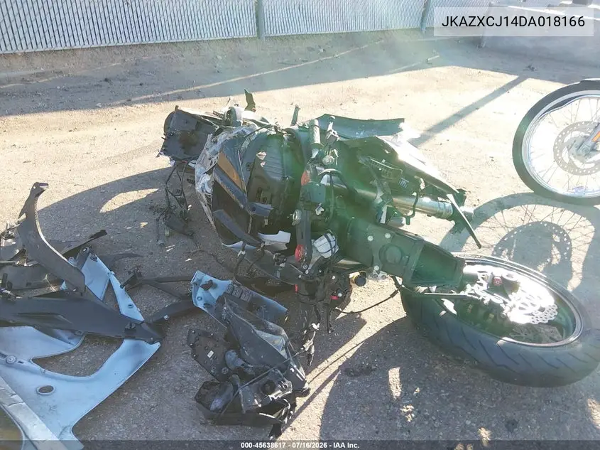 2013 Kawasaki Zx1000 J VIN: JKAZXCJ14DA018166 Lot: 45638617