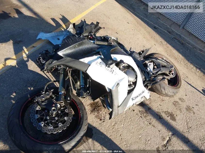 2013 Kawasaki Zx1000 J VIN: JKAZXCJ14DA018166 Lot: 45638617