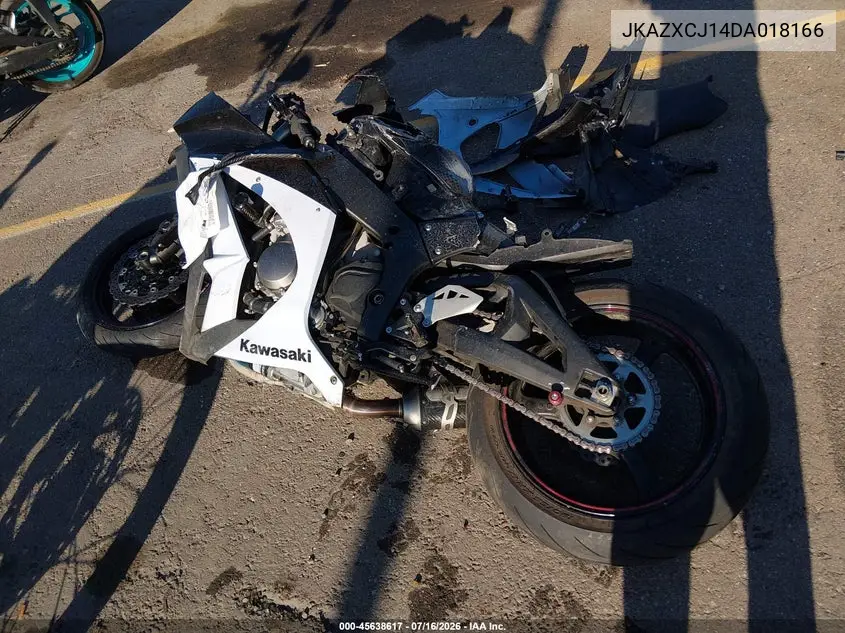 2013 Kawasaki Zx1000 J VIN: JKAZXCJ14DA018166 Lot: 45638617
