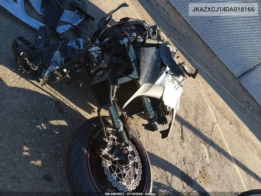 2013 Kawasaki Zx1000 J VIN: JKAZXCJ14DA018166 Lot: 45638617