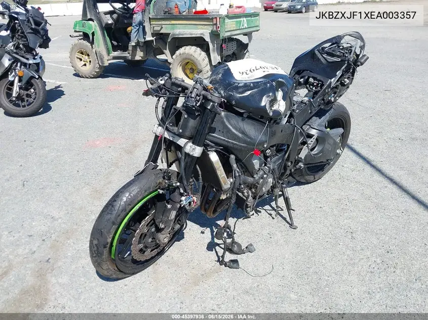 2014 Kawasaki Zx636 F VIN: JKBZXJF1XEA003357 Lot: 45397936