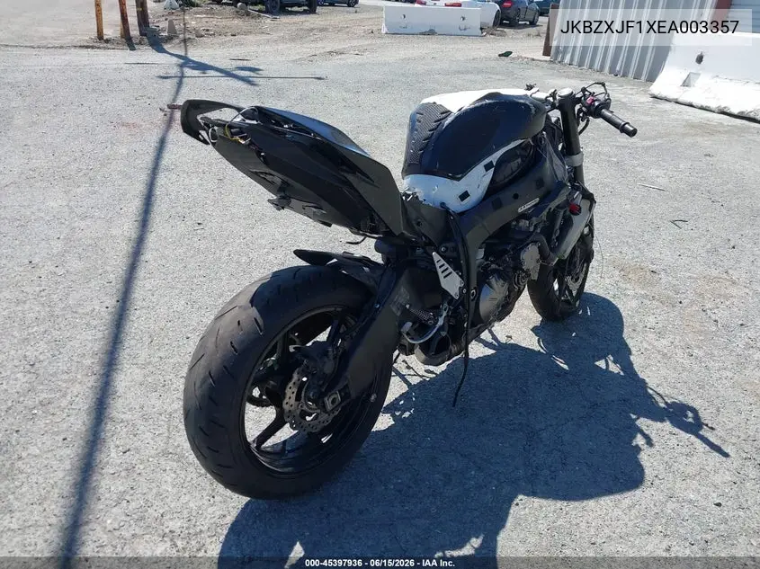 2014 Kawasaki Zx636 F VIN: JKBZXJF1XEA003357 Lot: 45397936