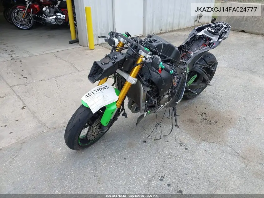 2015 Kawasaki Zx1000 J VIN: JKAZXCJ14FA024777 Lot: 45176843