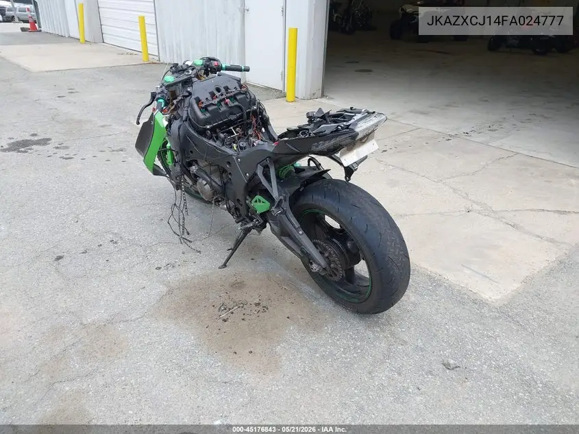 2015 Kawasaki Zx1000 J VIN: JKAZXCJ14FA024777 Lot: 45176843