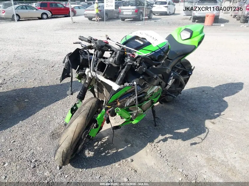 2016 Kawasaki Zx1000 R VIN: JKAZXCR11GA001236 Lot: 45596282