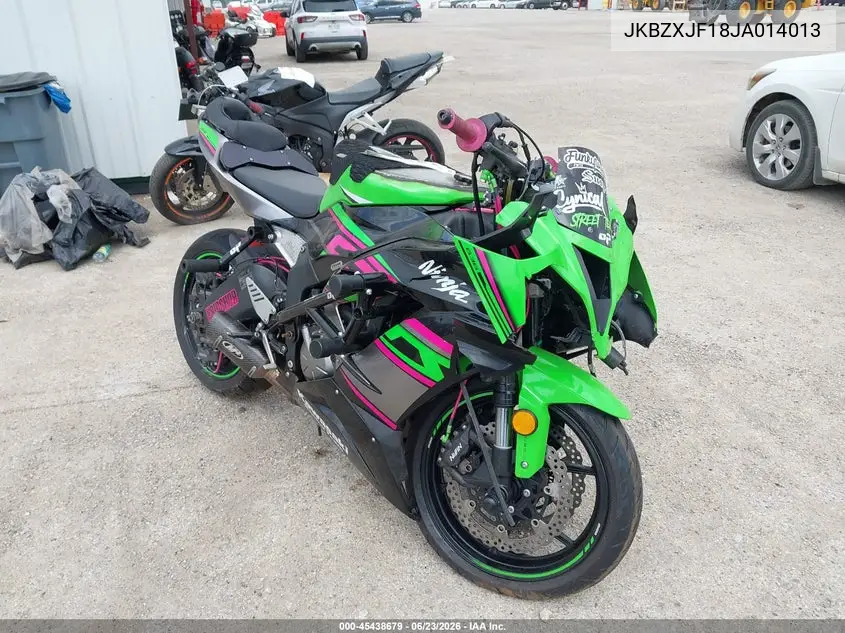 2018 Kawasaki Zx636 F VIN: JKBZXJF18JA014013 Lot: 45438679