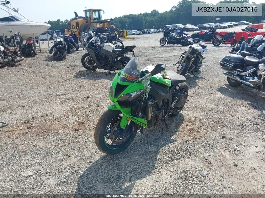 2018 Kawasaki Zx636 E VIN: JKBZXJE10JA027016 Lot: 45487930