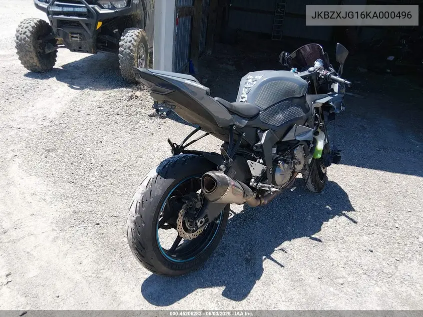 2019 Kawasaki Zx636 K VIN: JKBZXJG16KA000496 Lot: 45206283