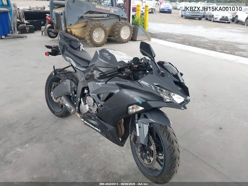 2019 Kawasaki Zx636 K VIN: JKBZXJH15KA001010 Lot: 45303513